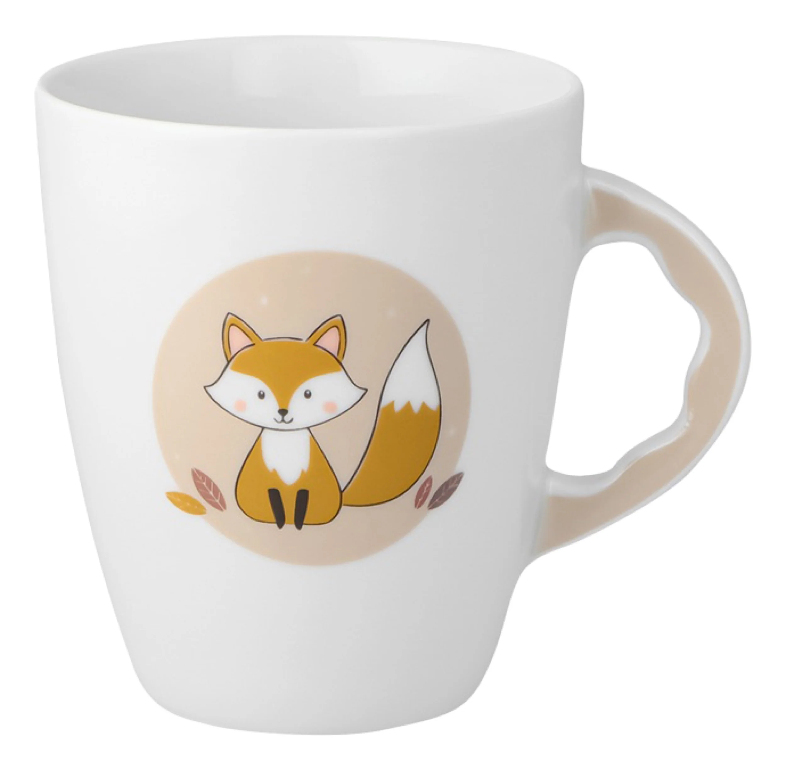 Zestaw dziecięcy porcelanowy dla 1 os. Lisek biało-brązowy - Image 2