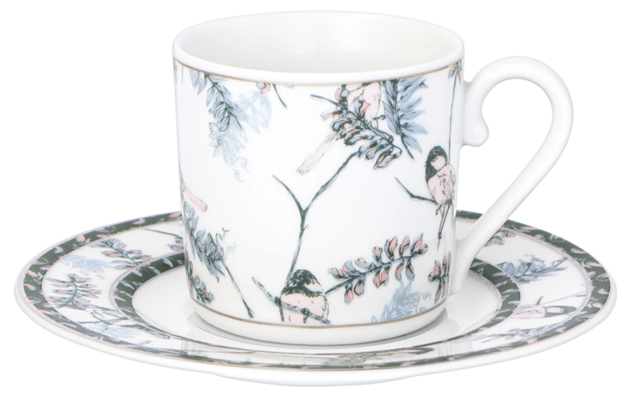 Zestaw filiżanek dla 4 os. porcelanowy Jenny 100 ml wielokolorowy - Image 6