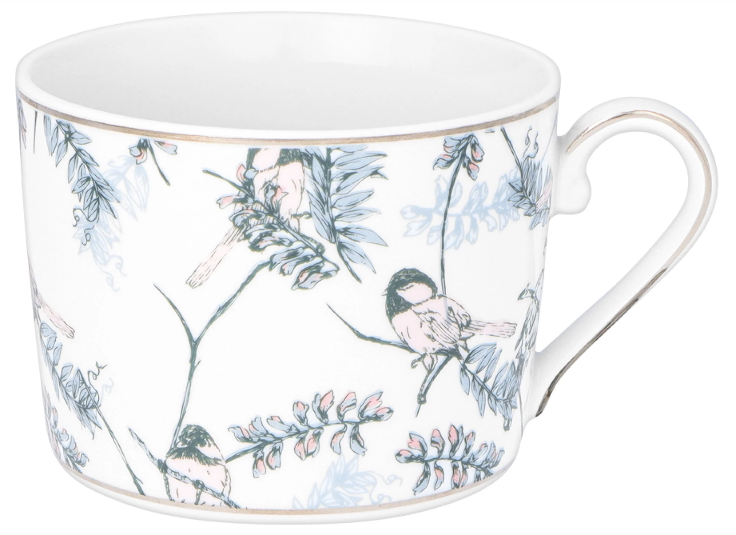 Zestaw filiżanek dla 4 os. porcelanowy Jenny 250 ml wielokolorowy - Image 4