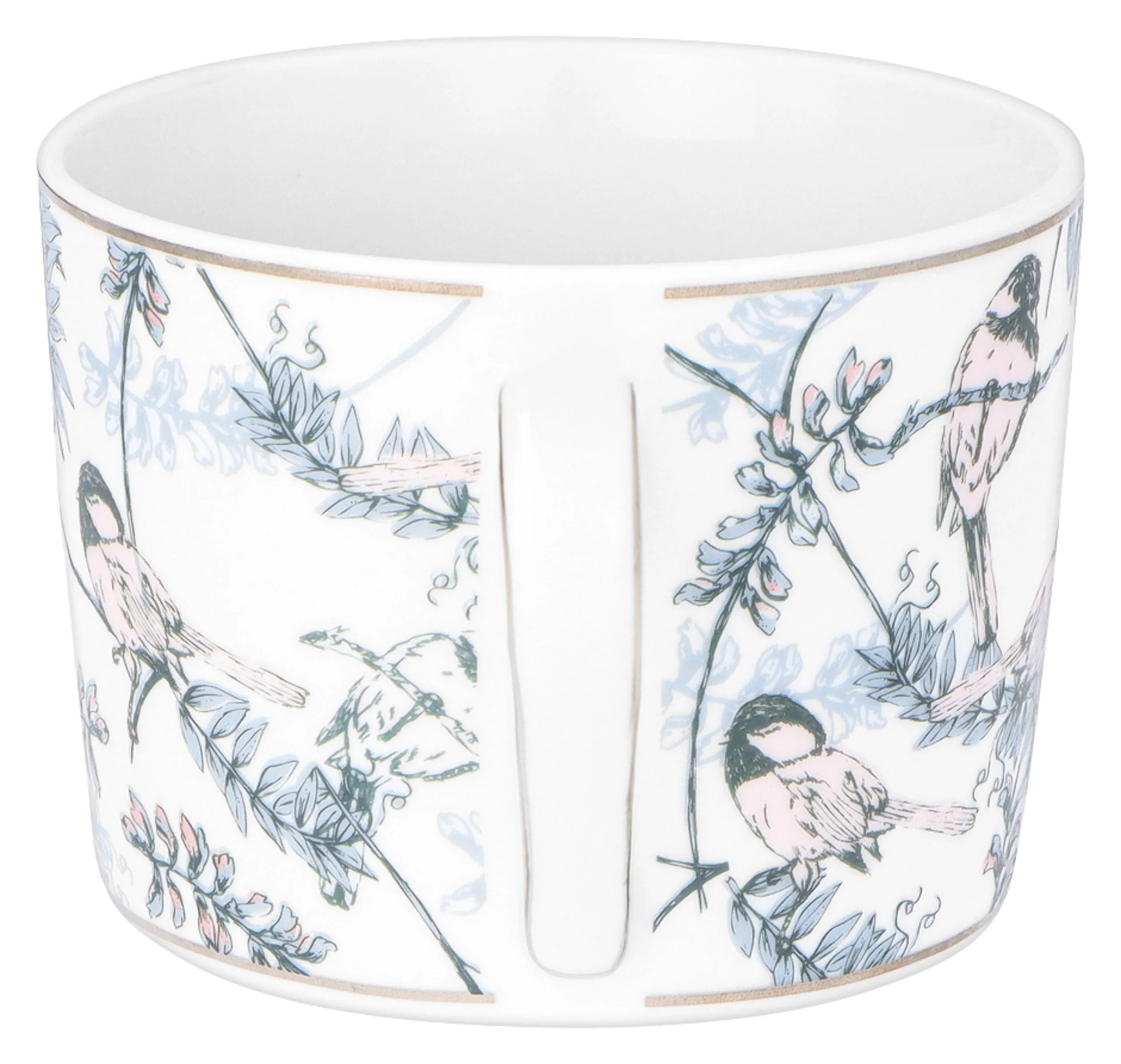 Zestaw filiżanek dla 4 os. porcelanowy Jenny 250 ml wielokolorowy - Image 5