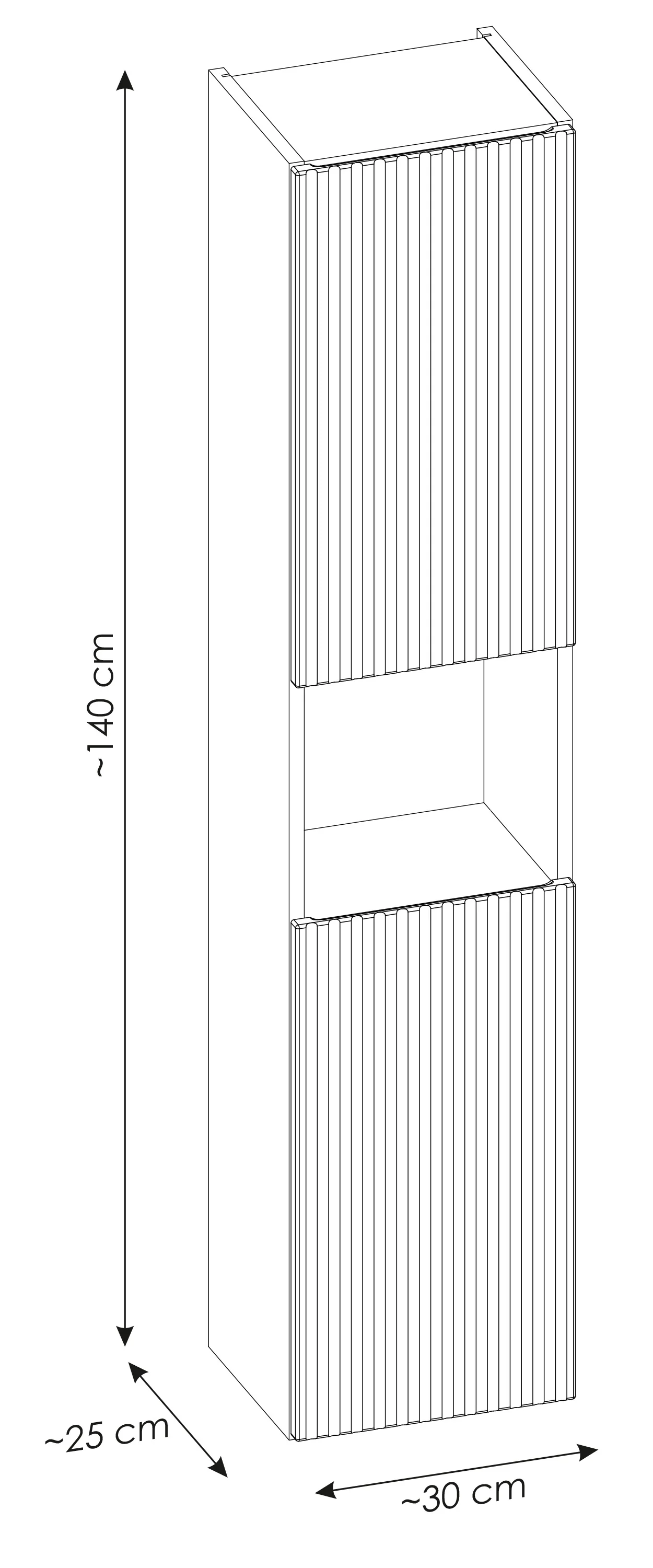 Zestaw mebli łazienkowych Novia z umywalką i słupkiem 110 cm czarny/dąb - Image 18