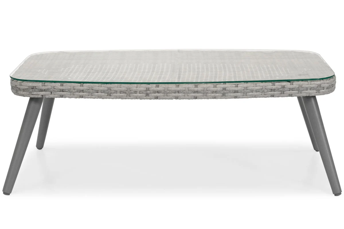 Zestaw ogrodowy Habati 4-osobowy sofa dwa krzesła oraz stolik z technorattanu szary/grafitowy - Image 12
