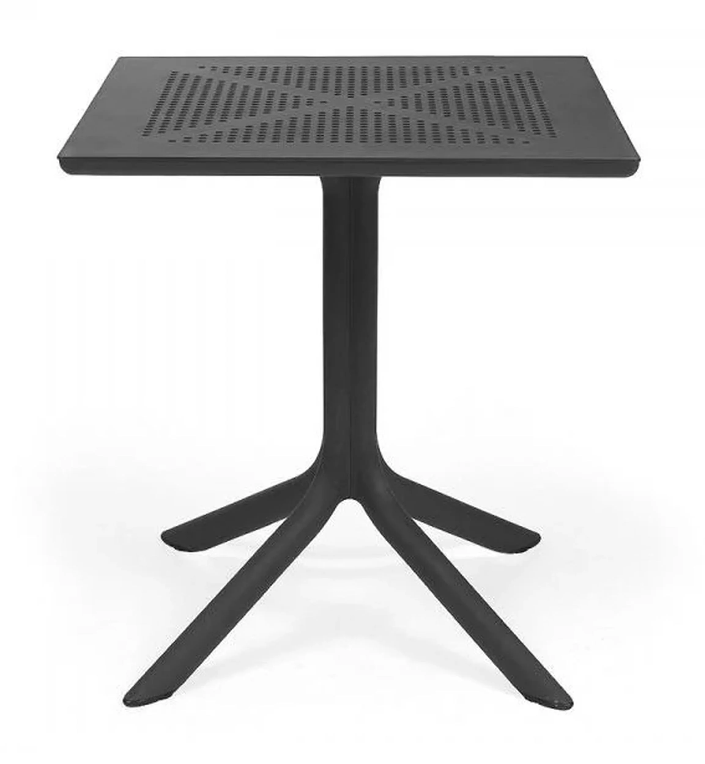 Zestaw ogrodowy stół kwadratowy Clip 70 cm i 4 krzesła Net Nardi z certyfikowanego tworzywa antracytowy - Image 3