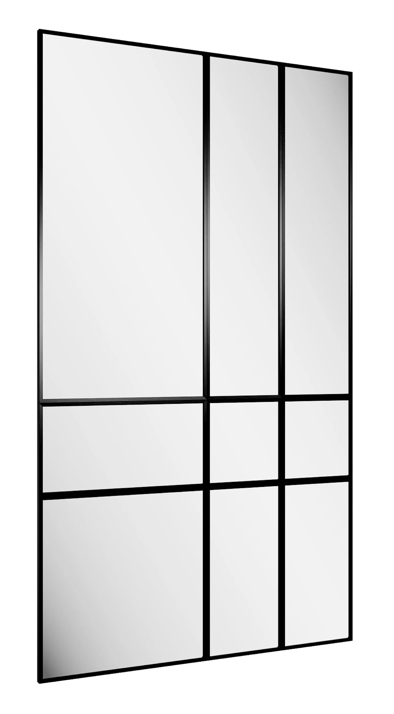 Zestaw paneli lustrzanych Sirius 245x140 cm czarna rama - Image 3