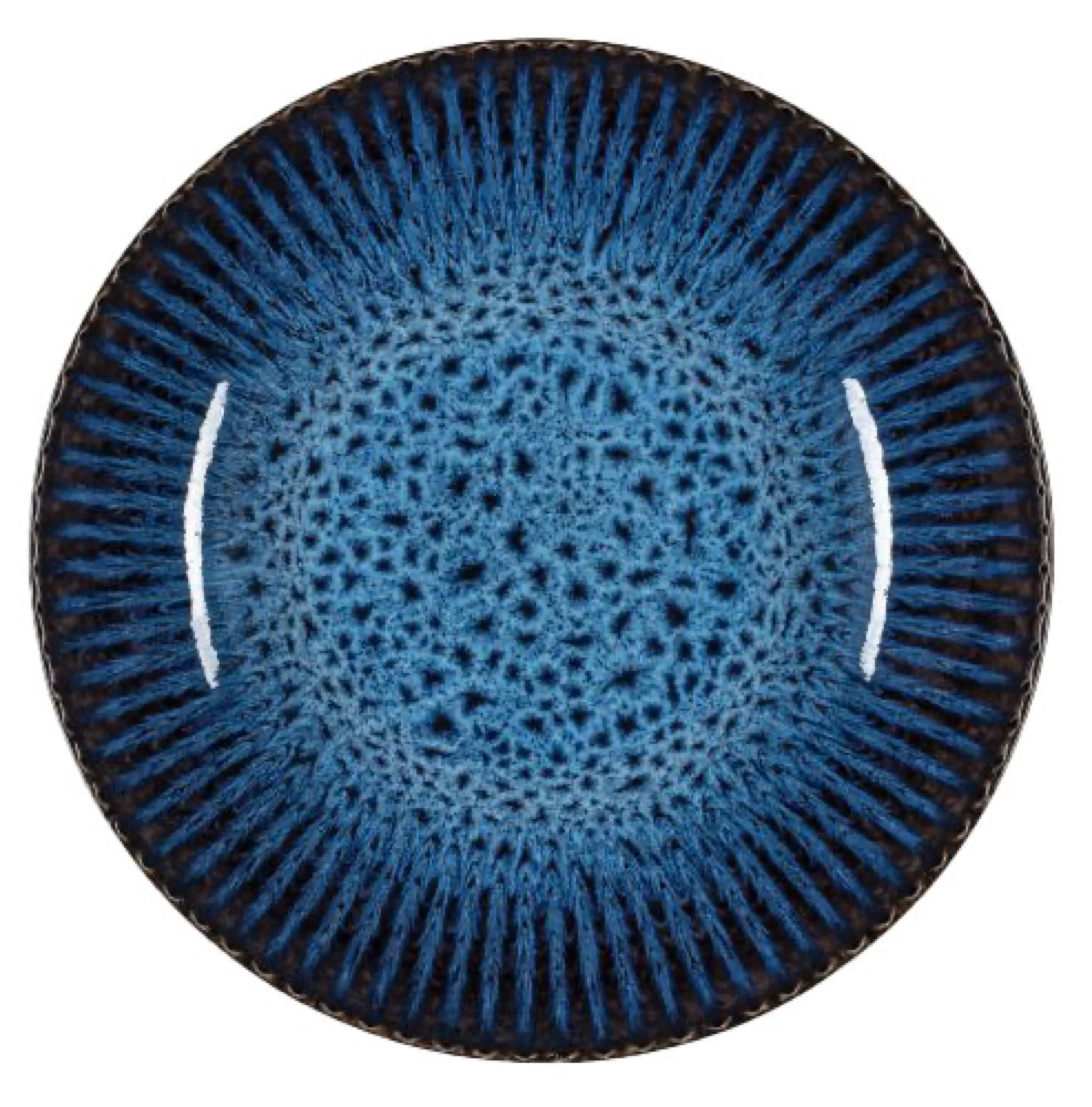 Zestaw talerzy dla 4 os. Cosmos ceramiczny niebieski - Image 3