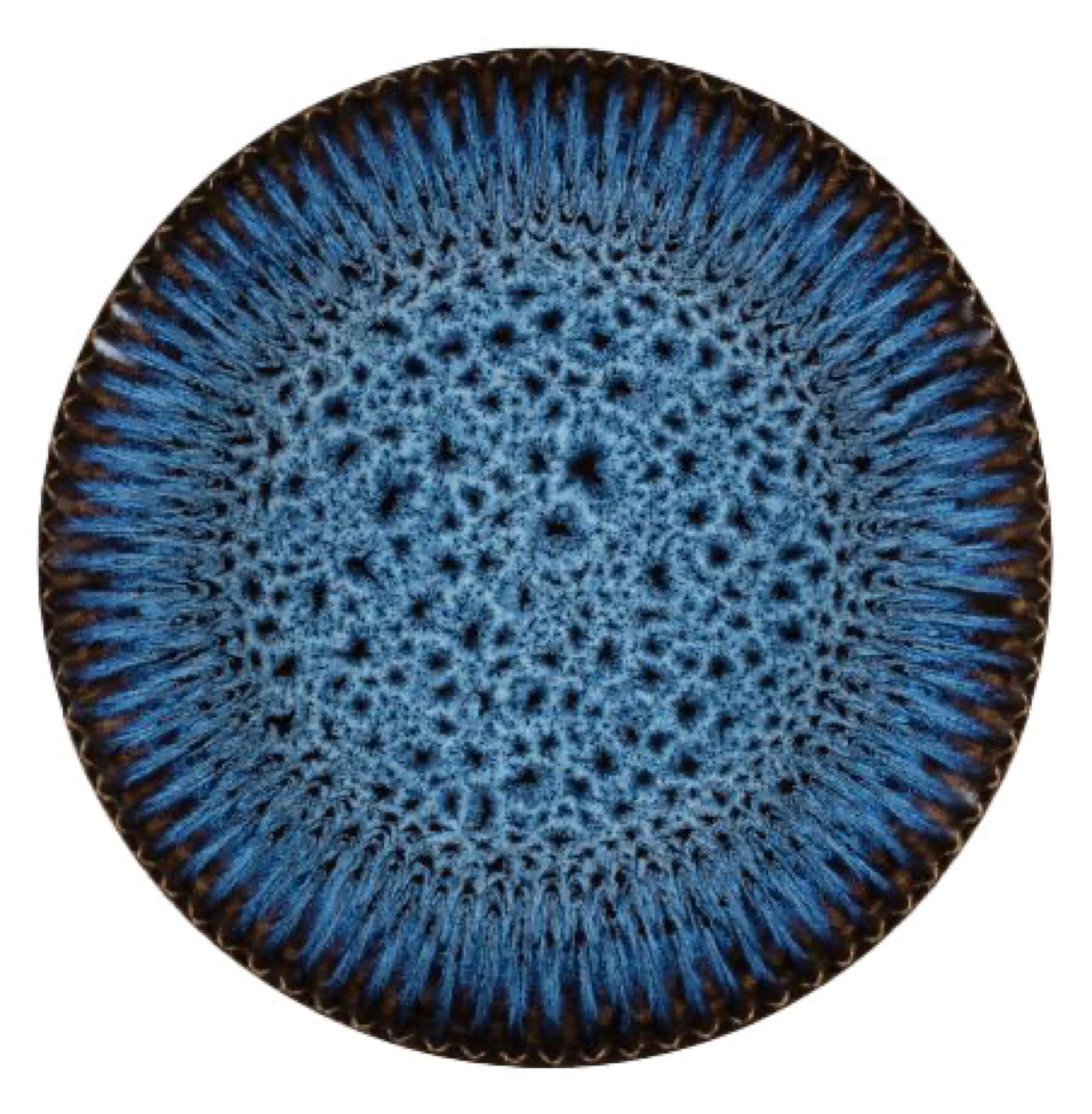 Zestaw talerzy dla 4 os. Cosmos ceramiczny niebieski - Image 4