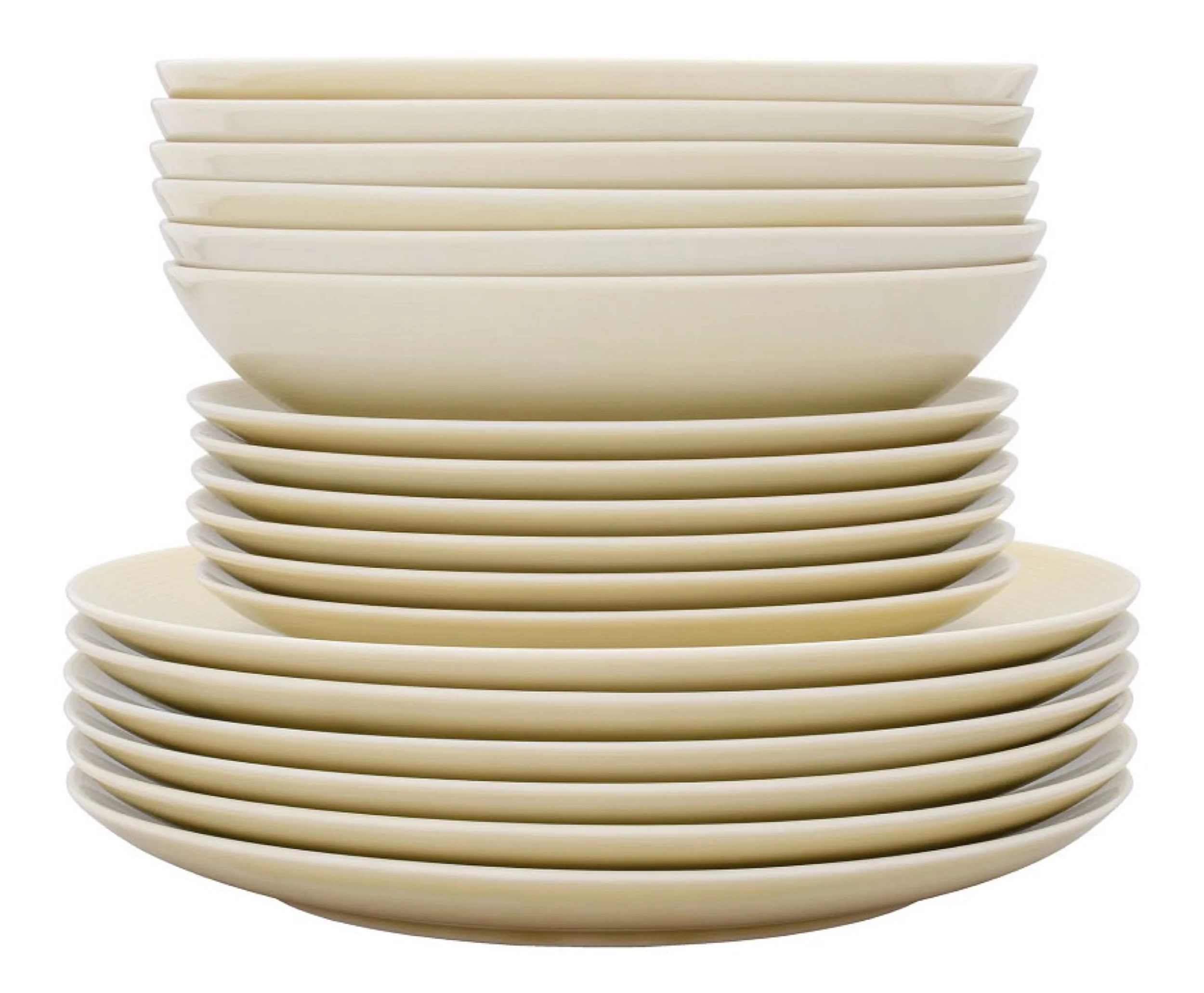 Zestaw talerzy porcelanowych dla 6 os. Boss kremowy - Image 6