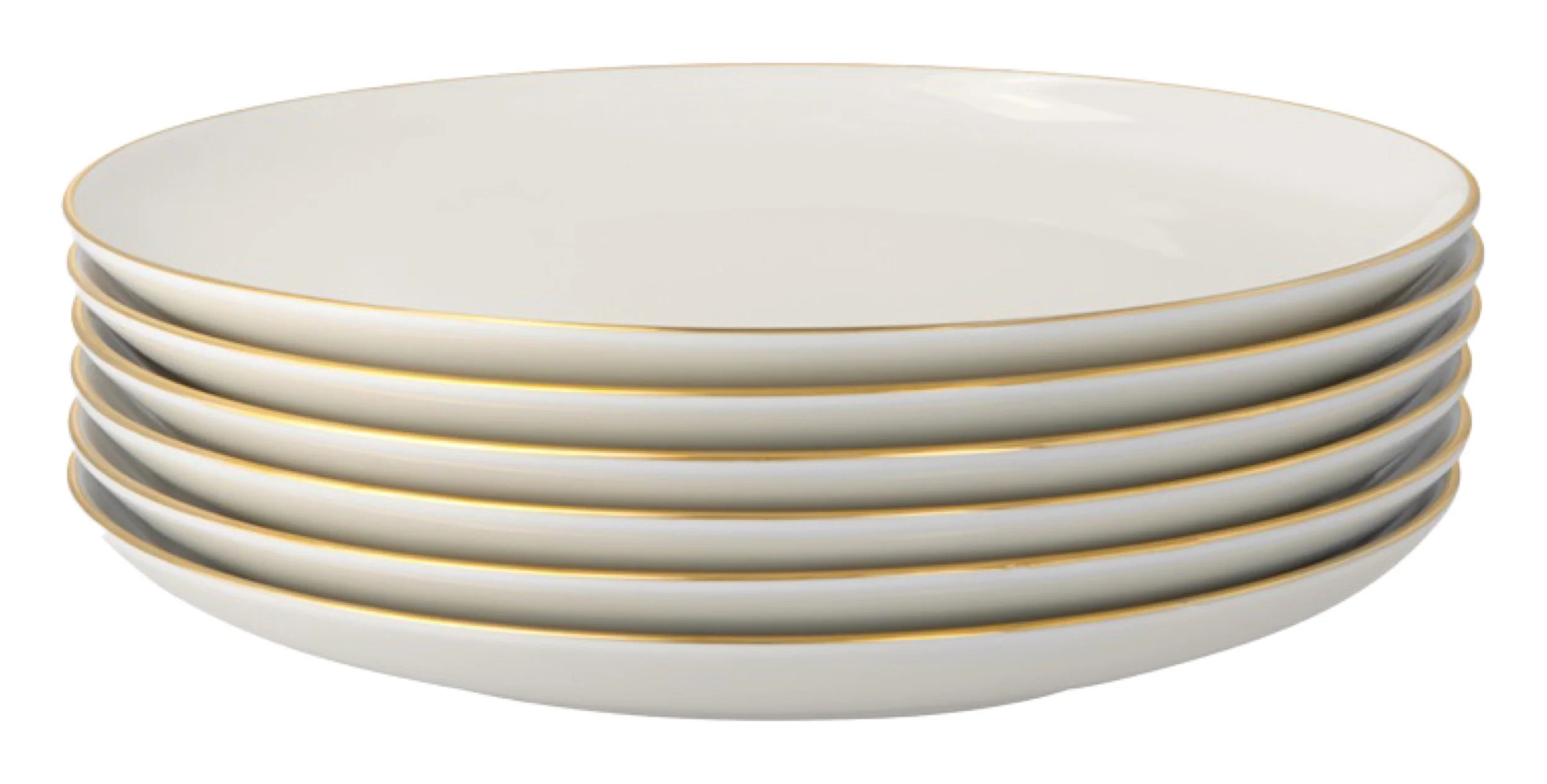 Zestaw talerzy porcelanowych dla 6 os. City beżowy - Image 7