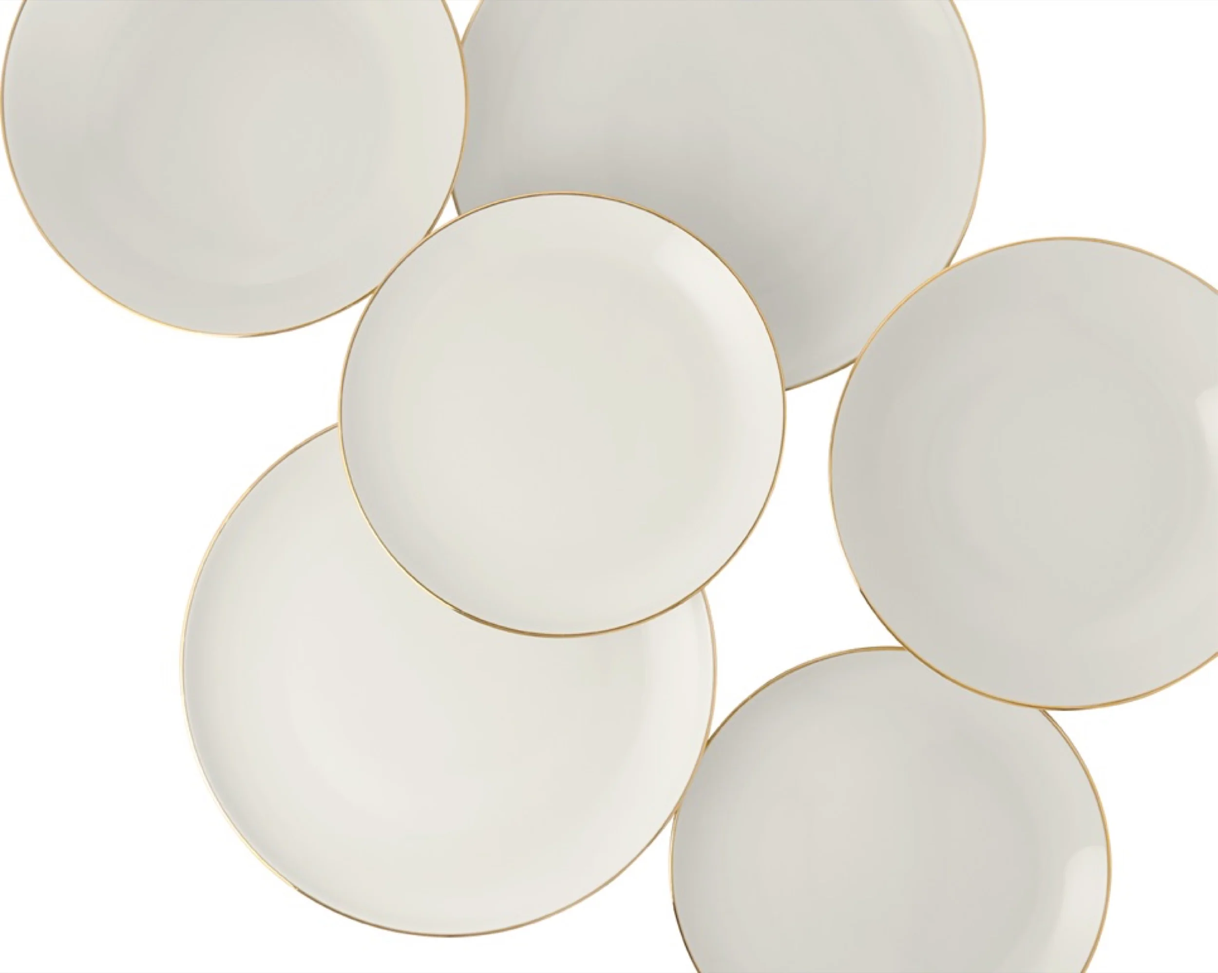 Zestaw talerzy porcelanowych dla 6 os. City beżowy - Image 9