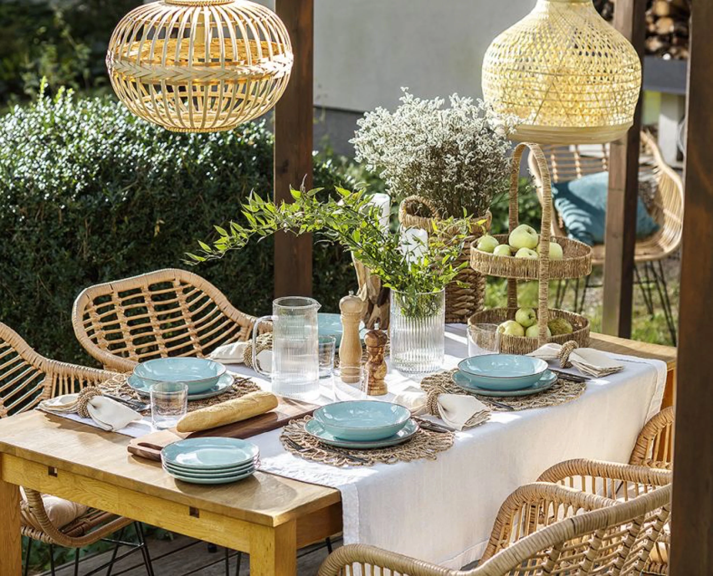 Zestaw talerzy porcelanowych dla 6 os. City turkusowy - Image 3