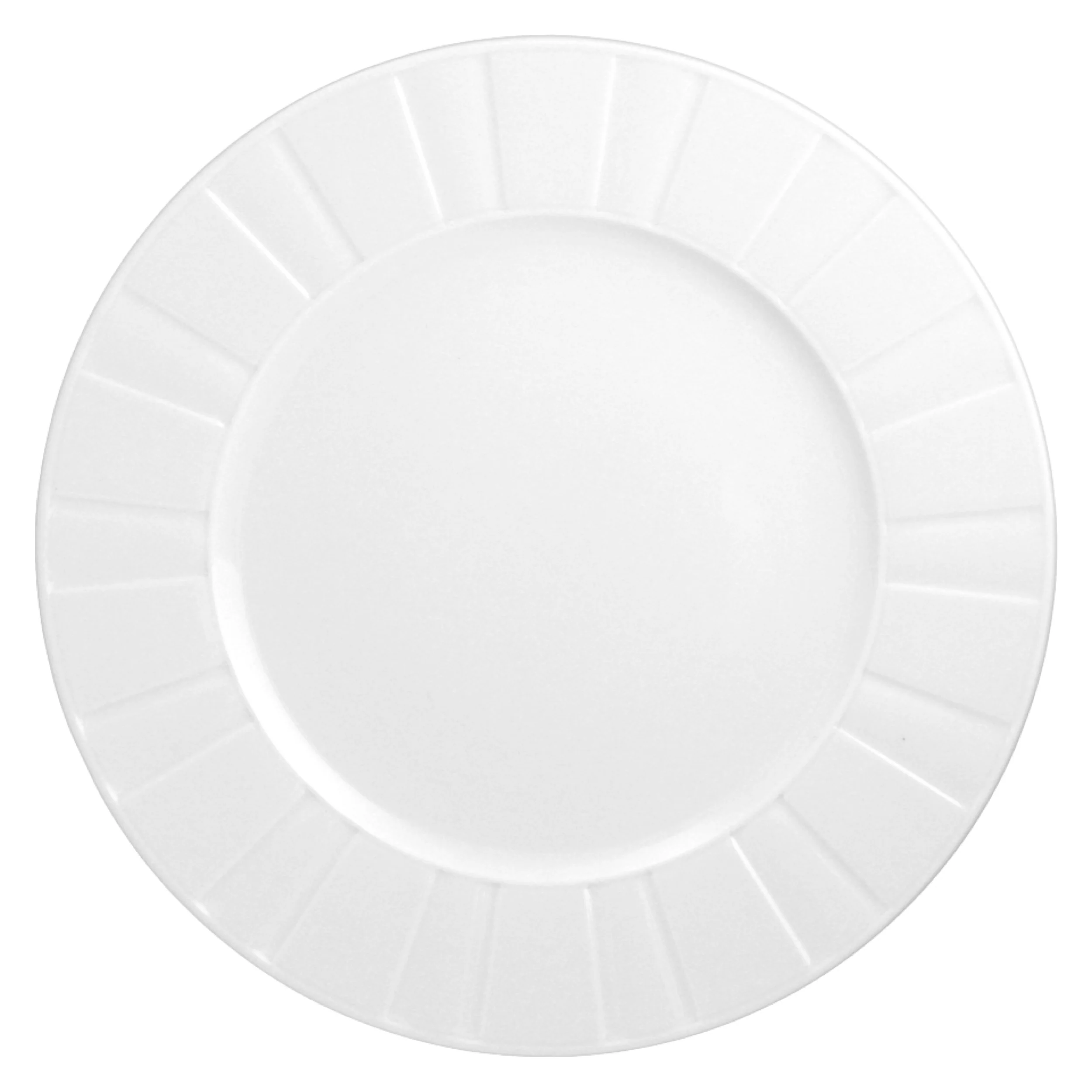 Zestaw talerzy porcelanowych dla 6 os. Oktawa biały - Image 2