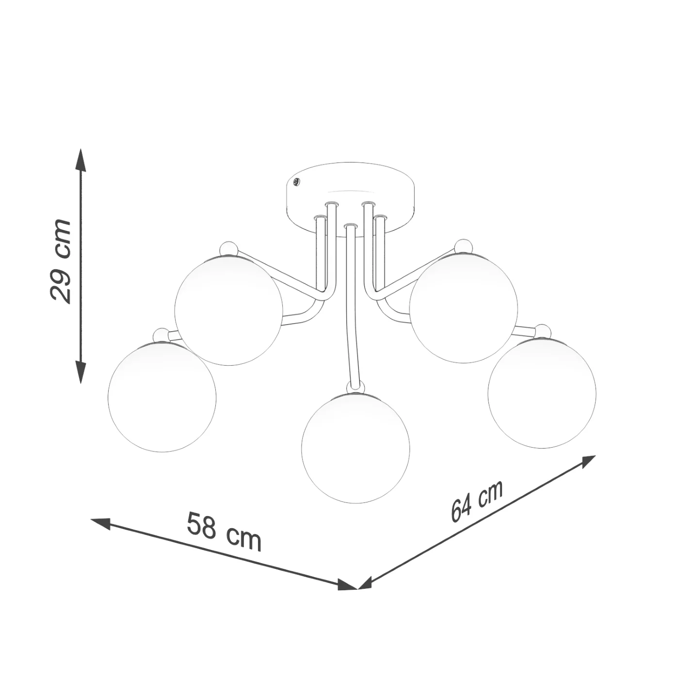 Żyrandol Astral 5 biały - Image 11