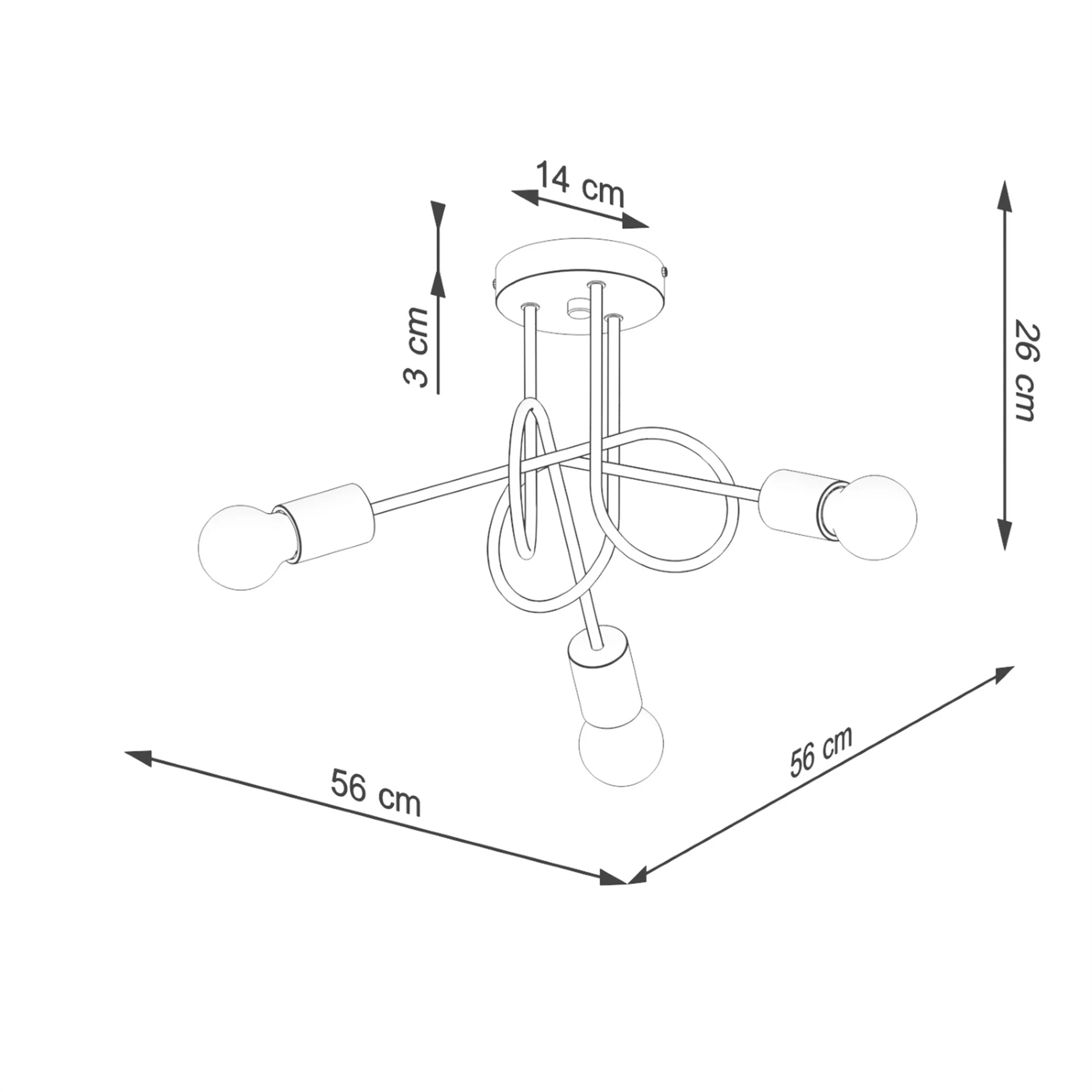 Żyrandol Ember x3 czarny - Image 14