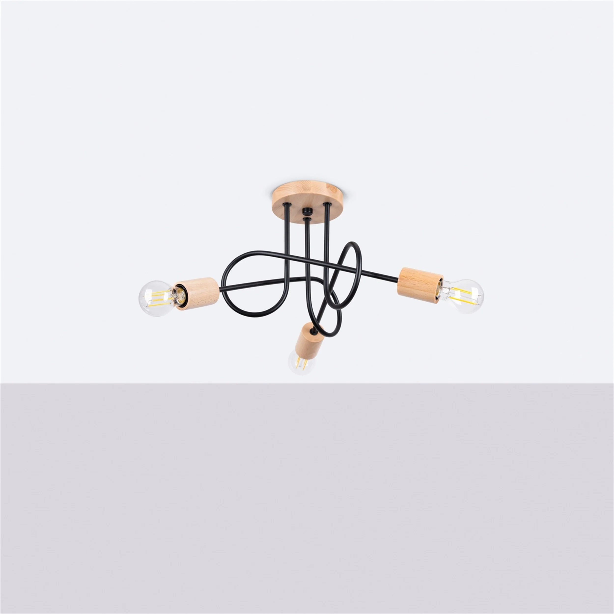 Żyrandol Ember x3 czarny - Image 2