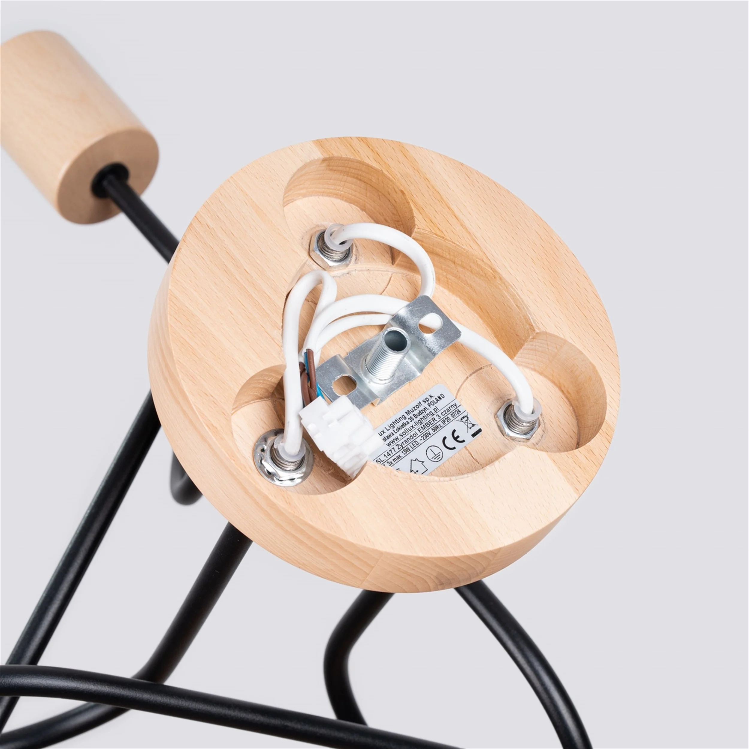 Żyrandol Ember x3 czarny - Image 4