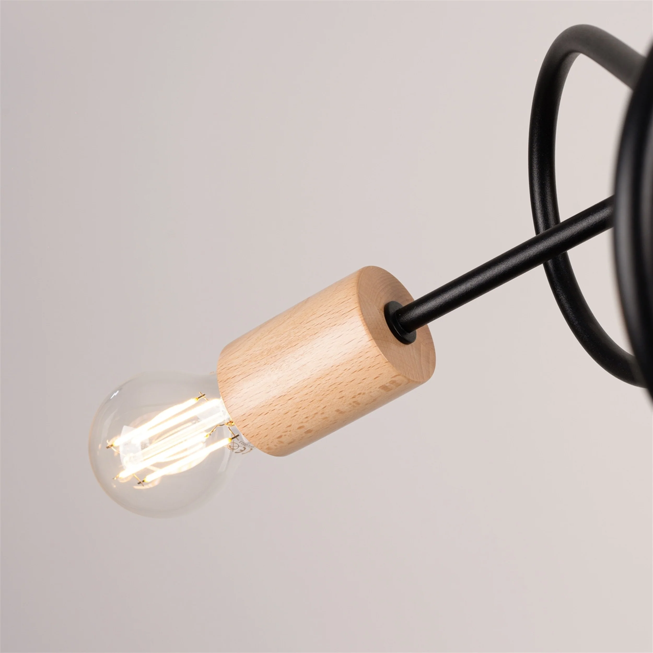 Żyrandol Ember x3 czarny - Image 6