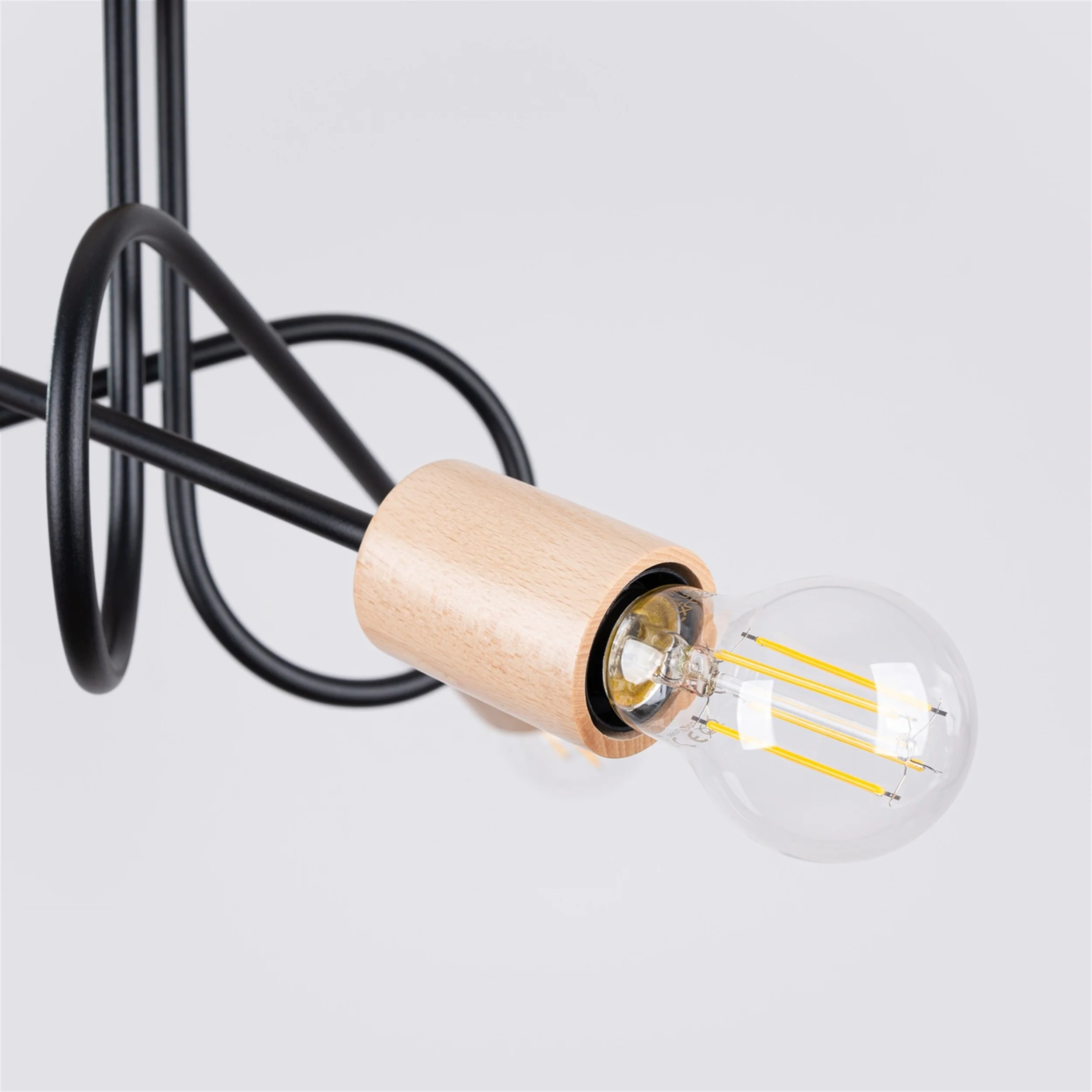 Żyrandol Ember x3 czarny - Image 7