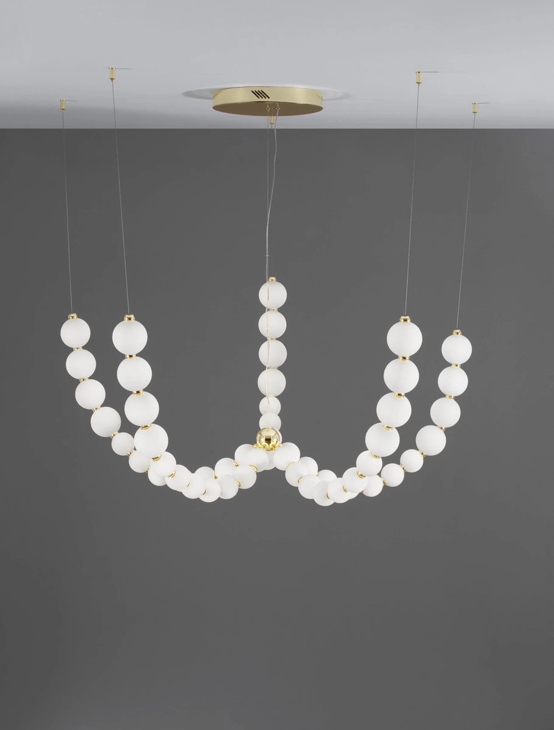 Żyrandol Govelle LED złoto-biały - Image 3