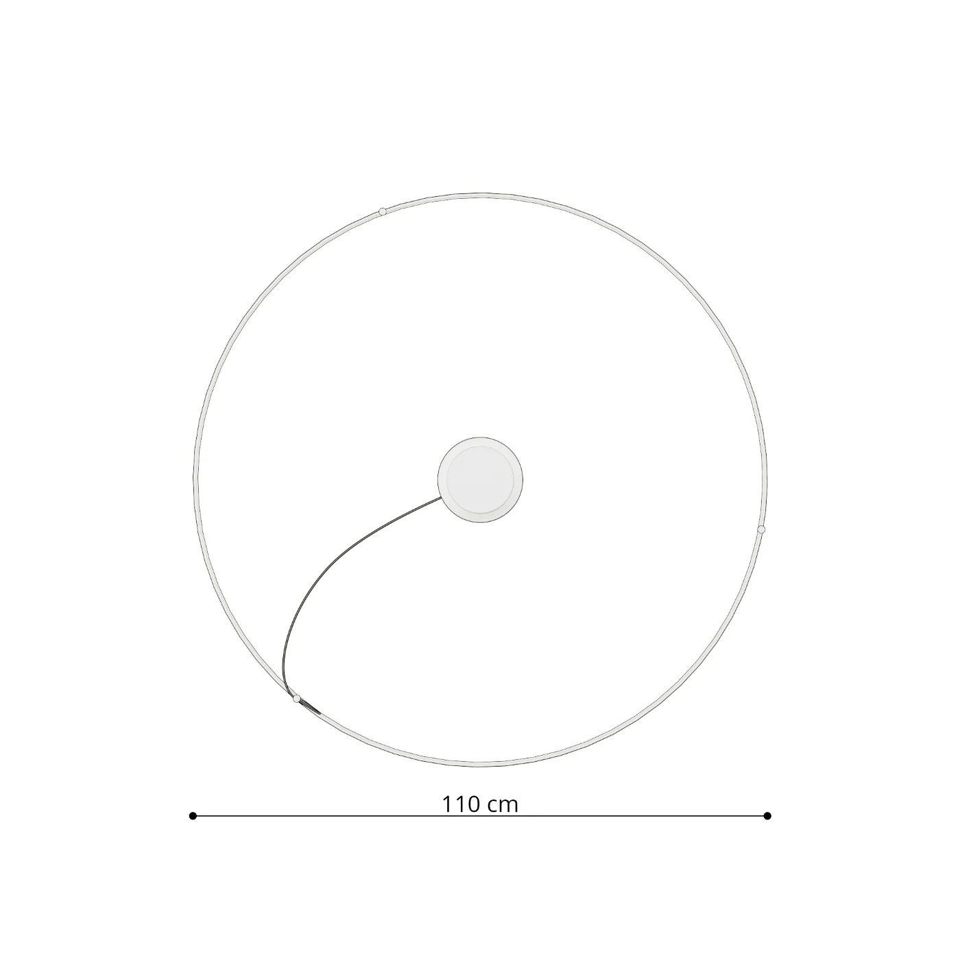 Żyrandol Rio LED 110 cm beżowy 3000K - Image 11