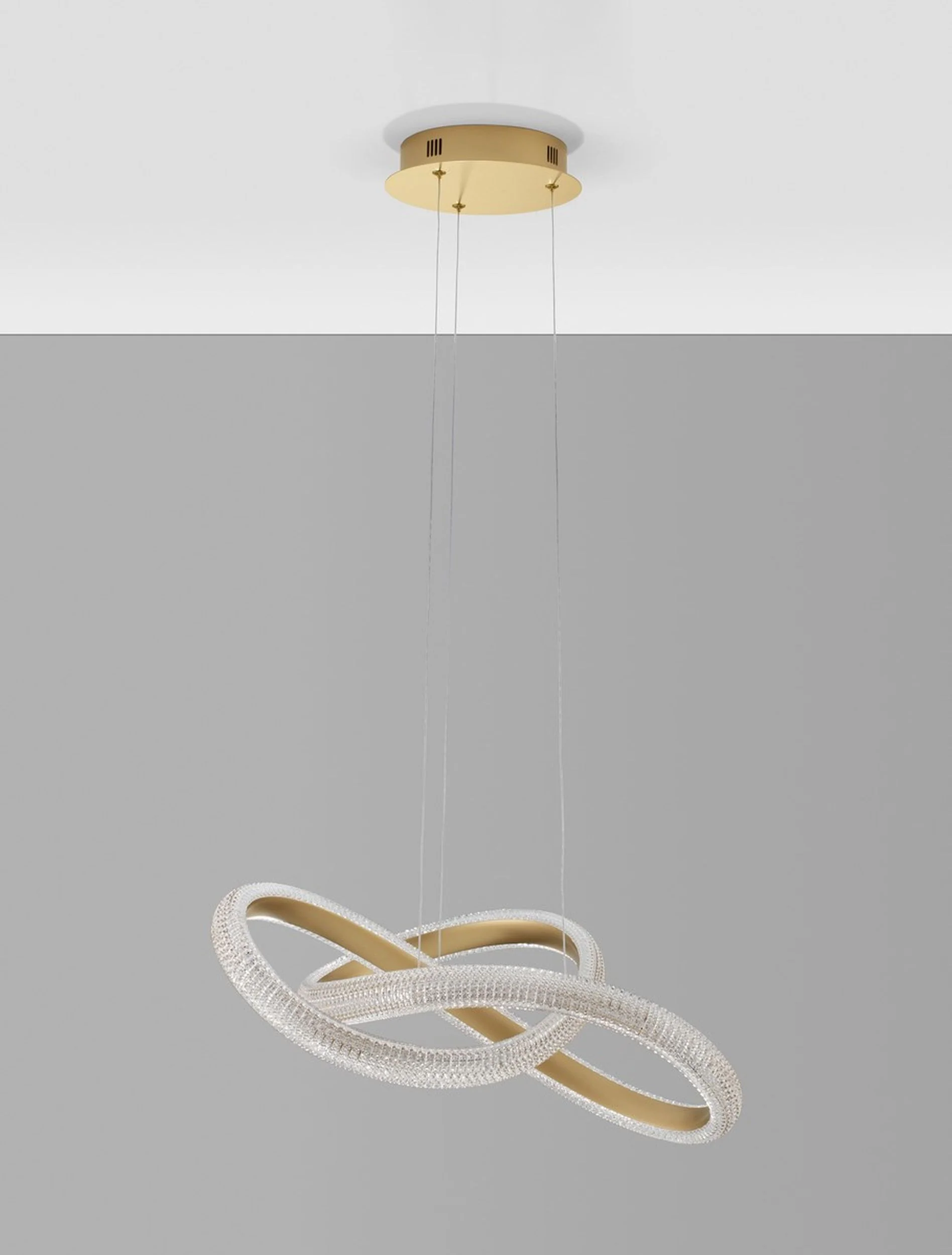 Żyrandol Synery LED średnica 52 cm złoty - Image 3