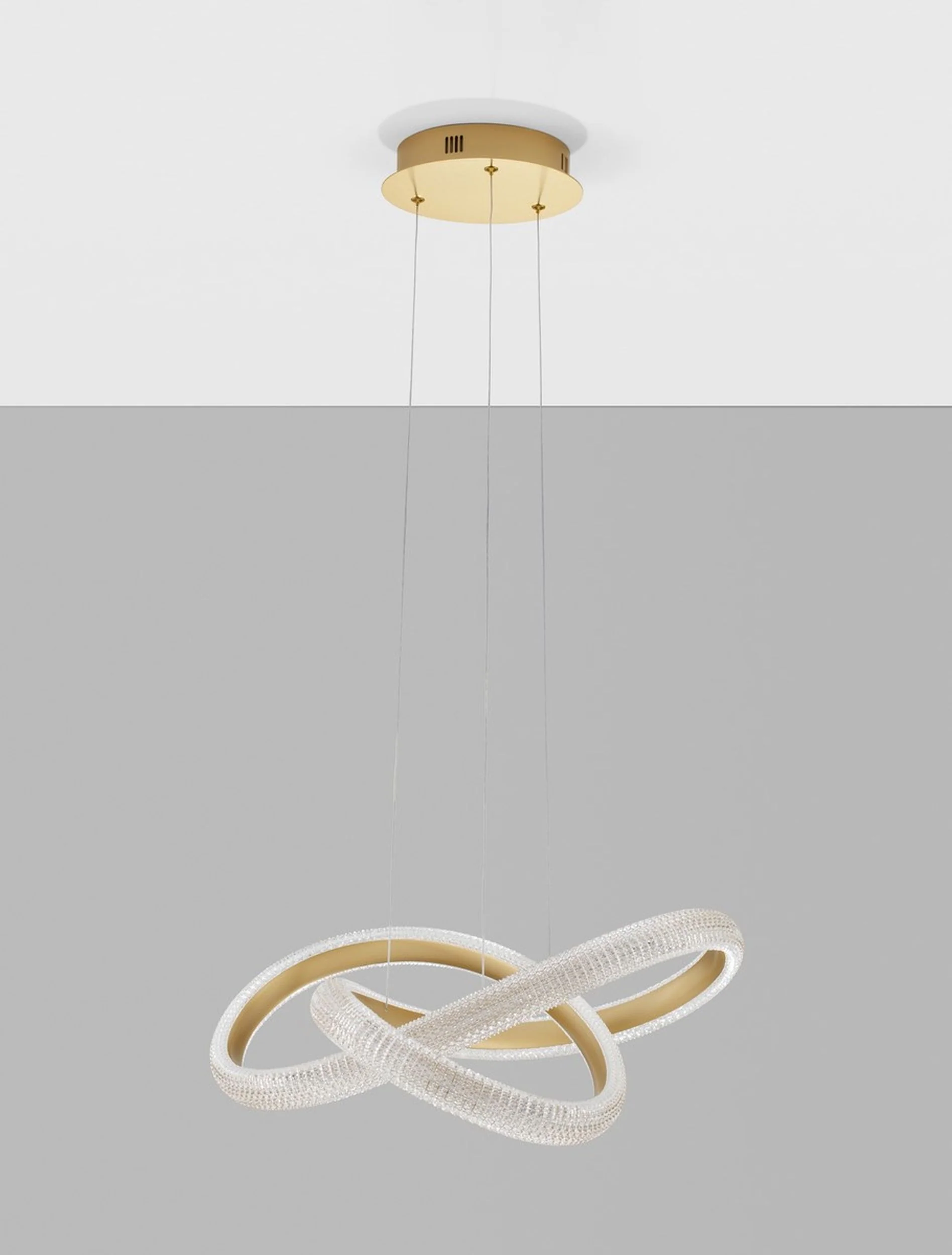 Żyrandol Synery LED średnica 52 cm złoty - Image 4