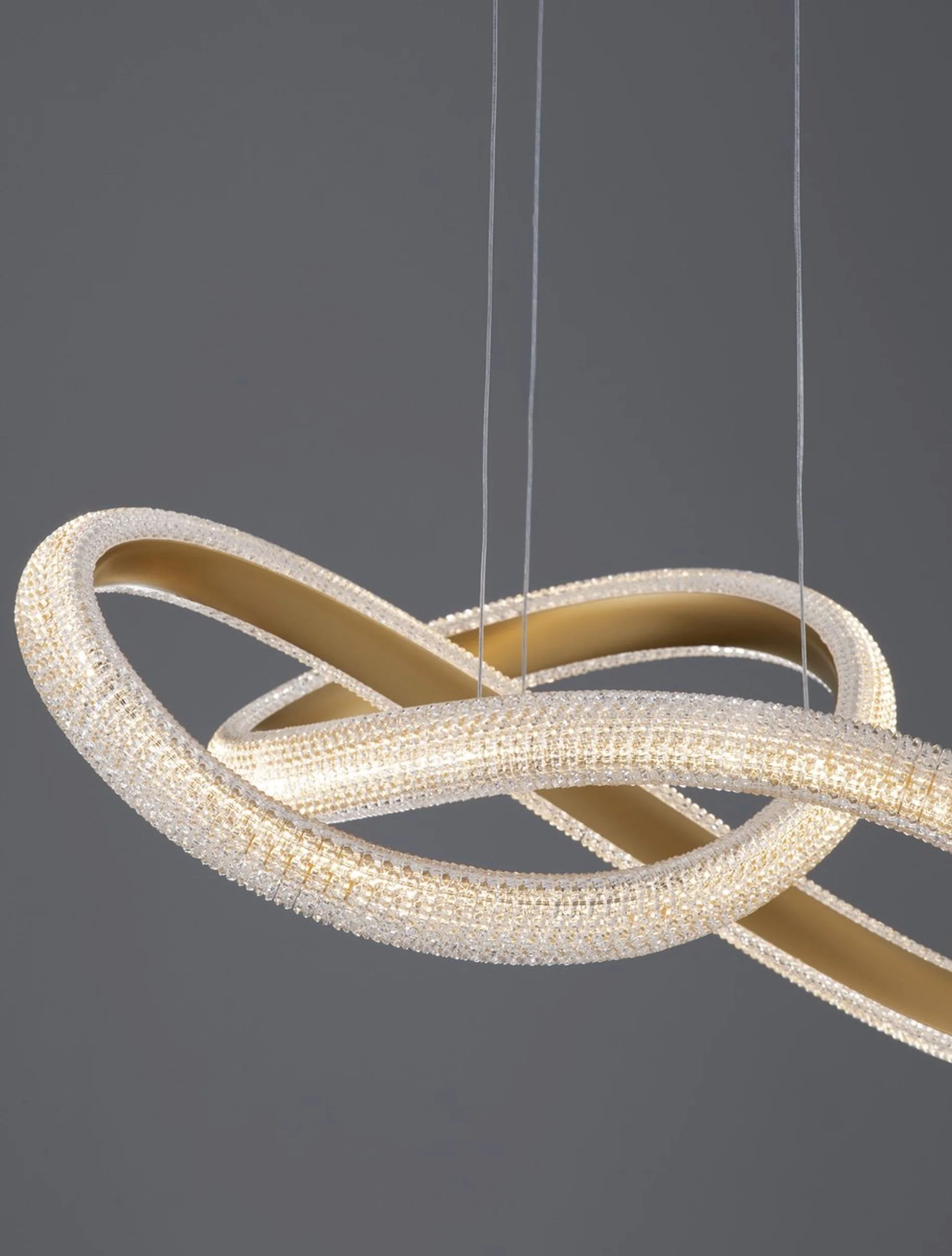 Żyrandol Synery LED średnica 52 cm złoty - Image 9