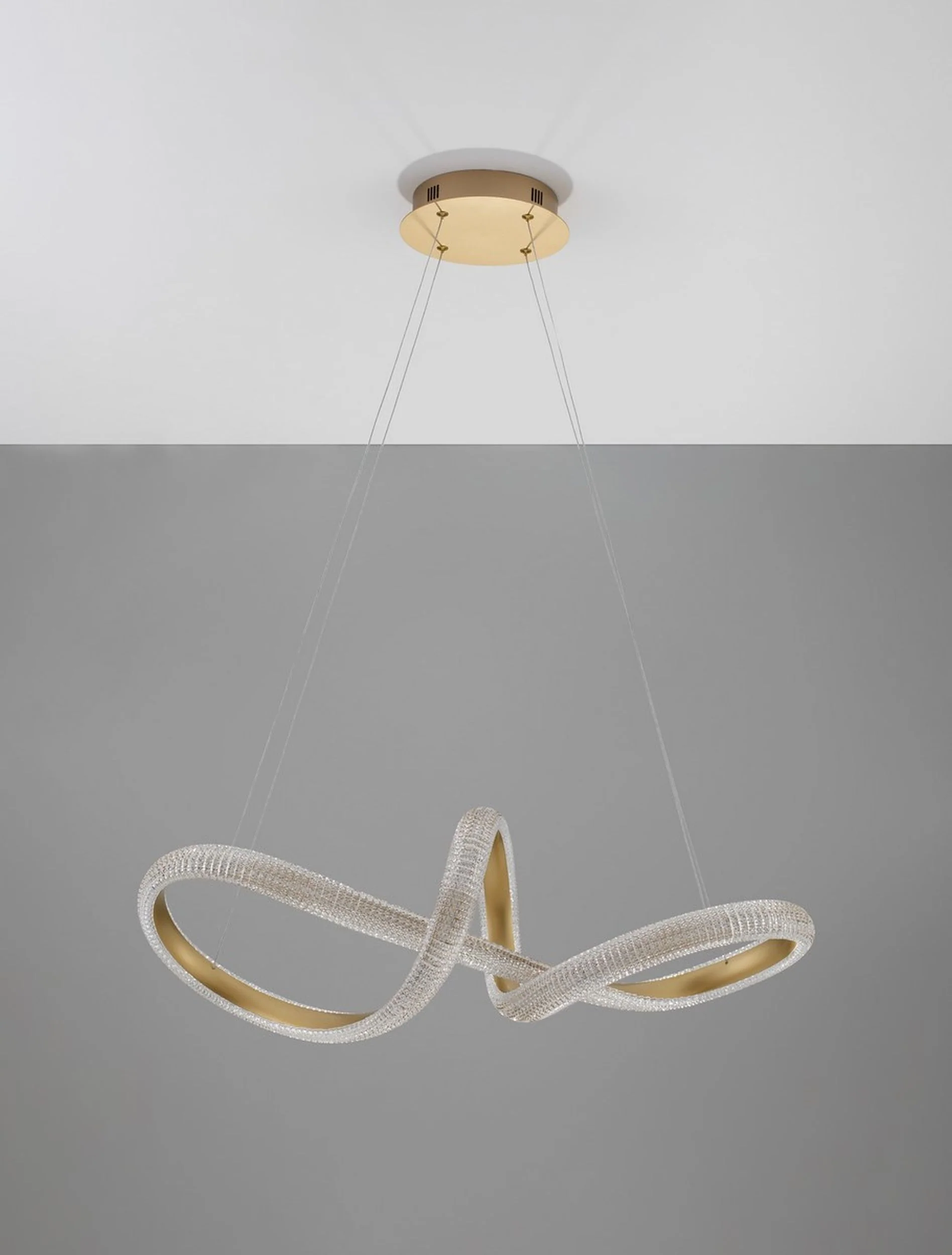 Żyrandol Synery LED średnica 75 cm złoty - Image 3