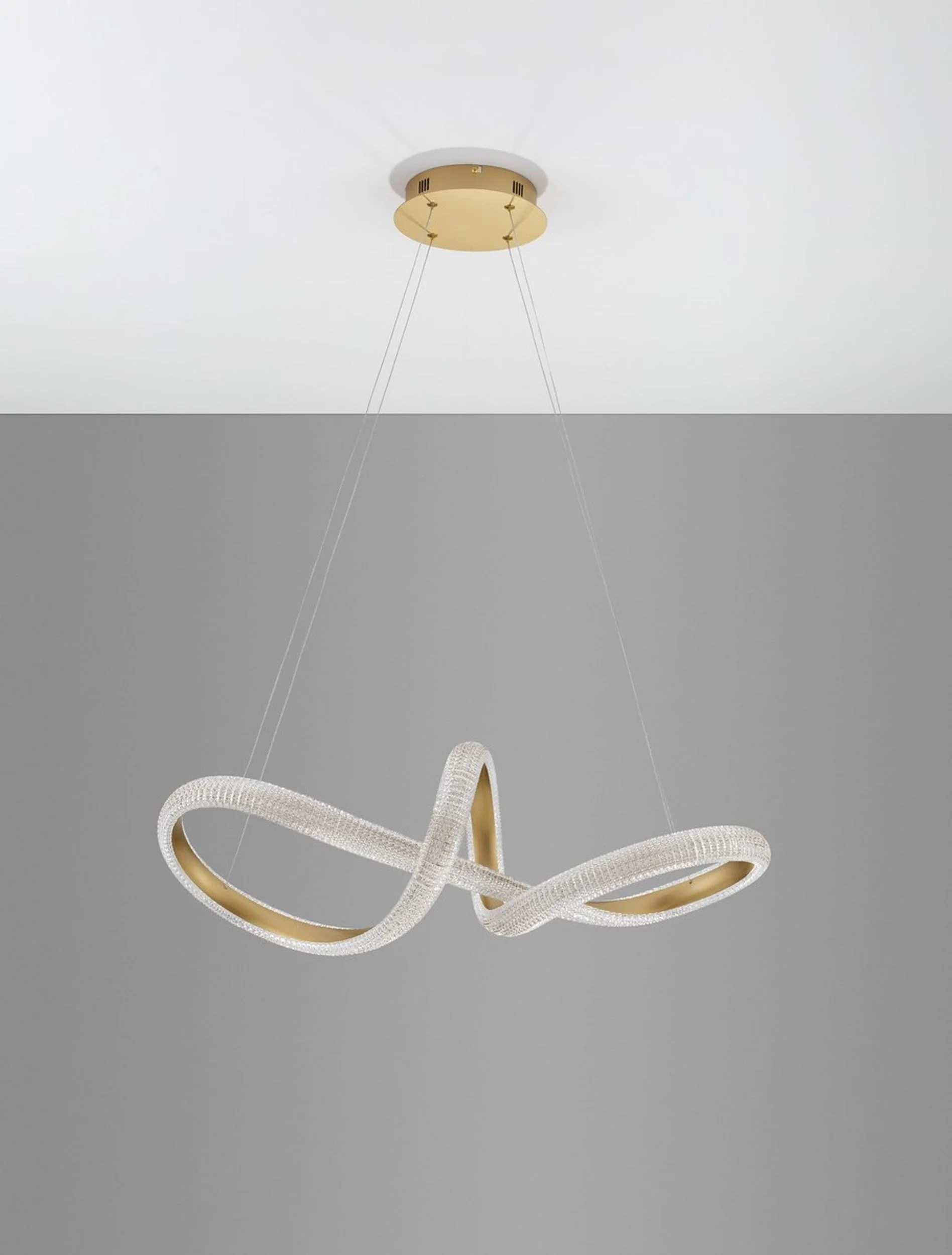 Żyrandol Synery LED średnica 75 cm złoty - Image 5