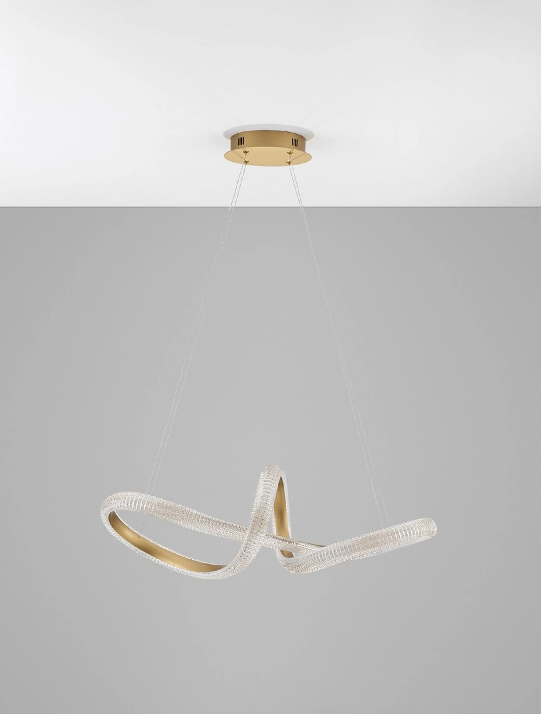 Żyrandol Synery LED średnica 75 cm złoty - Image 6