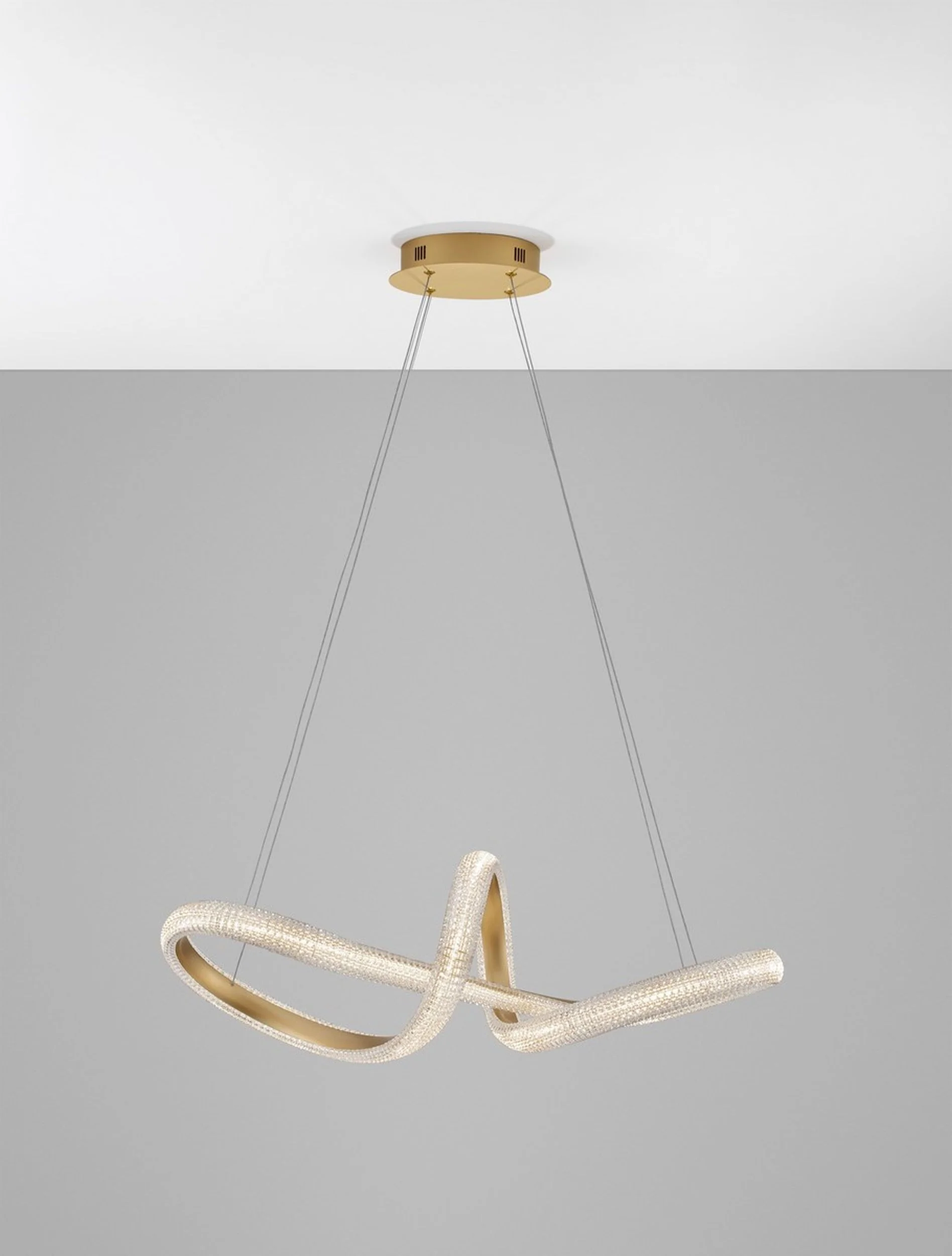 Żyrandol Synery LED średnica 75 cm złoty - Image 7