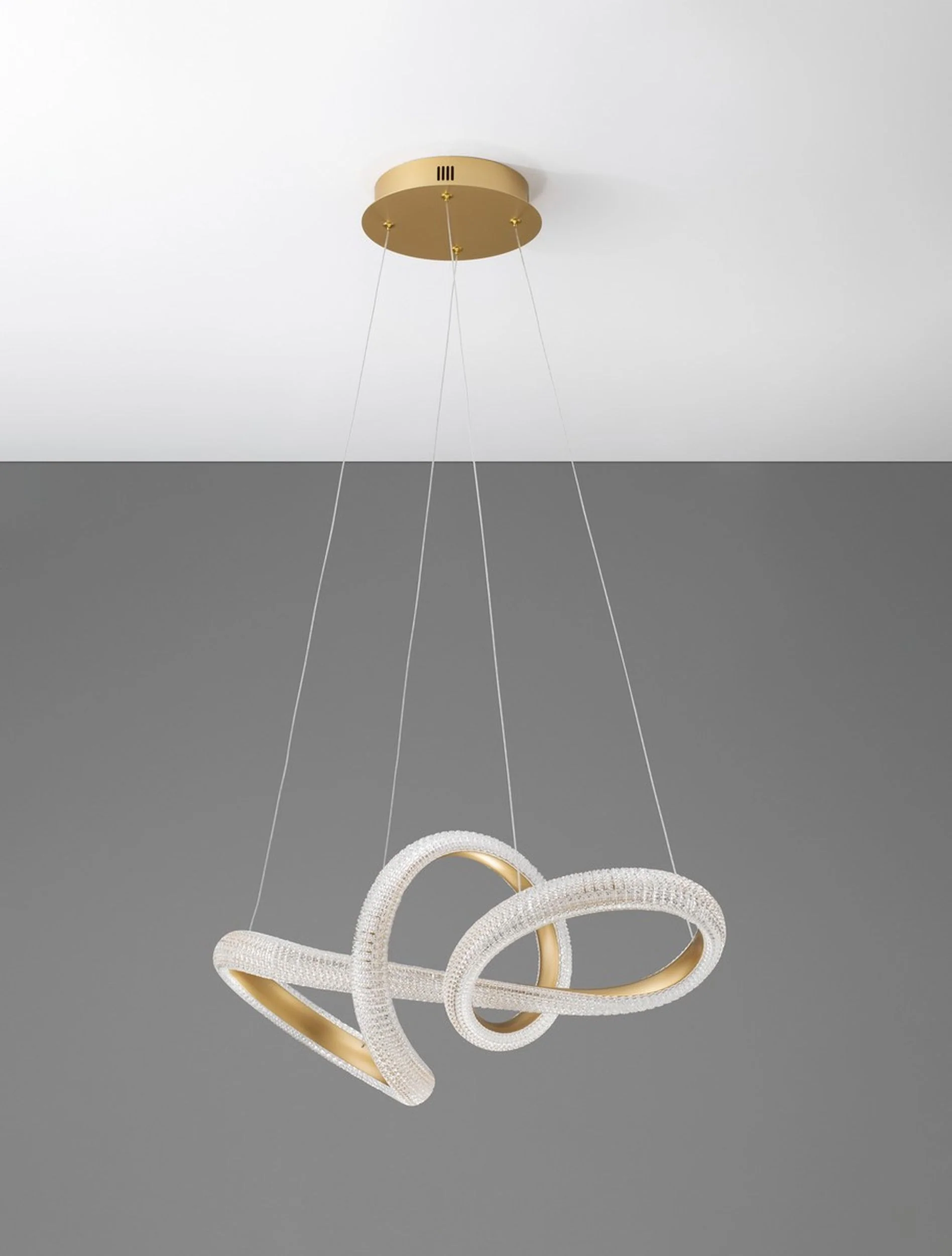 Żyrandol Synery LED średnica 75 cm złoty - Image 8