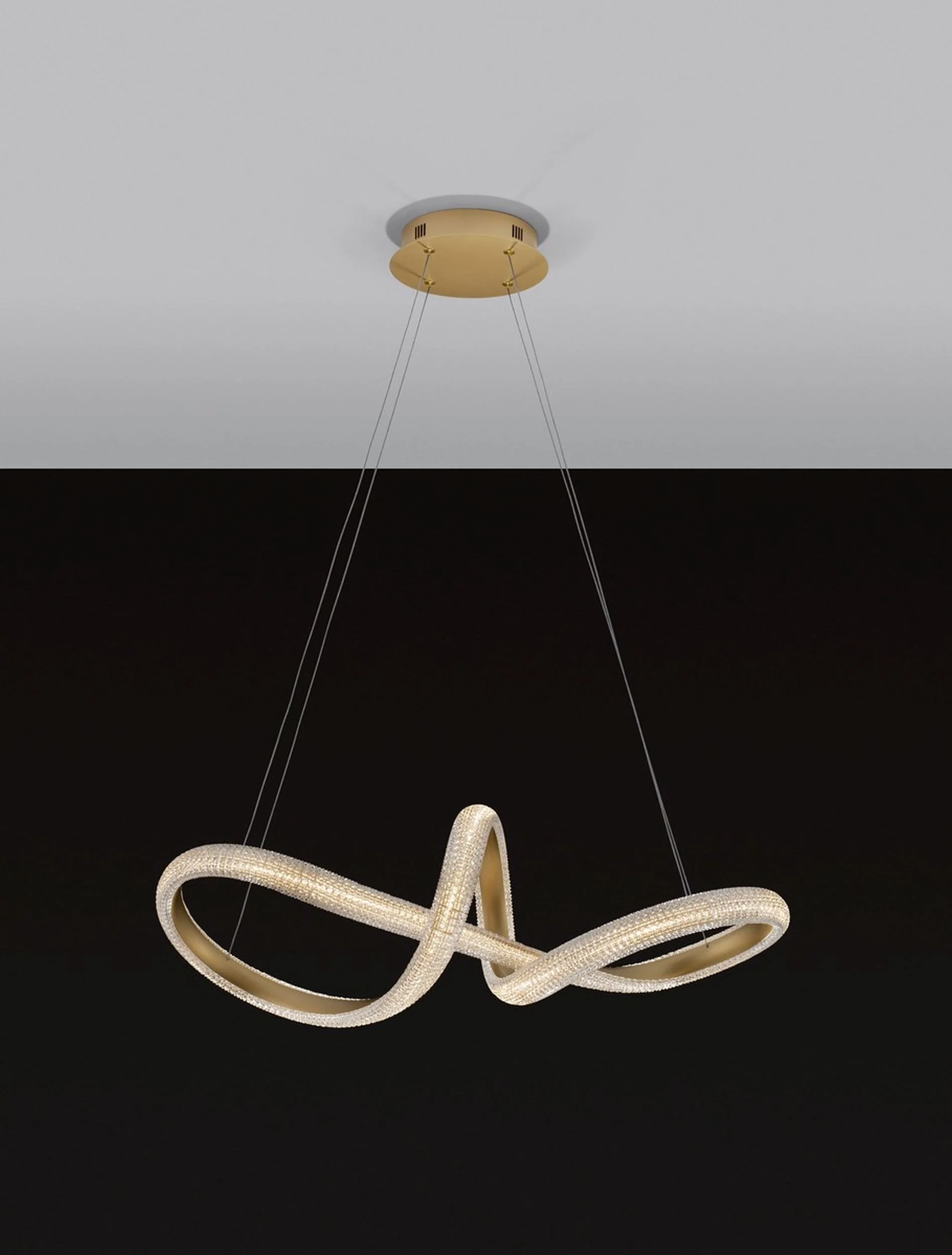 Żyrandol Synery LED średnica 75 cm złoty - Image 9